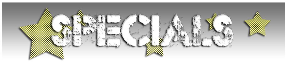 Monthly Specials, Weekly Specials, Close Outs, Instant Coupons