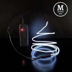 Memory Wire 3-foot EL Kit electroluminescent wire, cool neon, fluorescent wire, el wire, memory wire