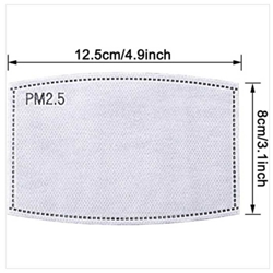 10 PACK: PM2.5 Activated Carbon Filter for Cotton Face Masks Filter, carbon filter, facemask filter, PM filter, face mask, mask, ppe, personal mask, covid mask, covid 19, cotton face mask, wholesale cotton masks, usa masks, safety masks, mask for store, cheap masks, cheap cotton mask