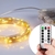 16.5 Ft Fairy Wire, 100 Warm White LEDs, Power Option: Waterproof AA Battery Pack with Remote - RA100