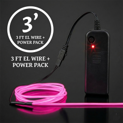 3-foot EL Wire Kit electroluminescent wire, cool neon, fluorescent wire, el wire