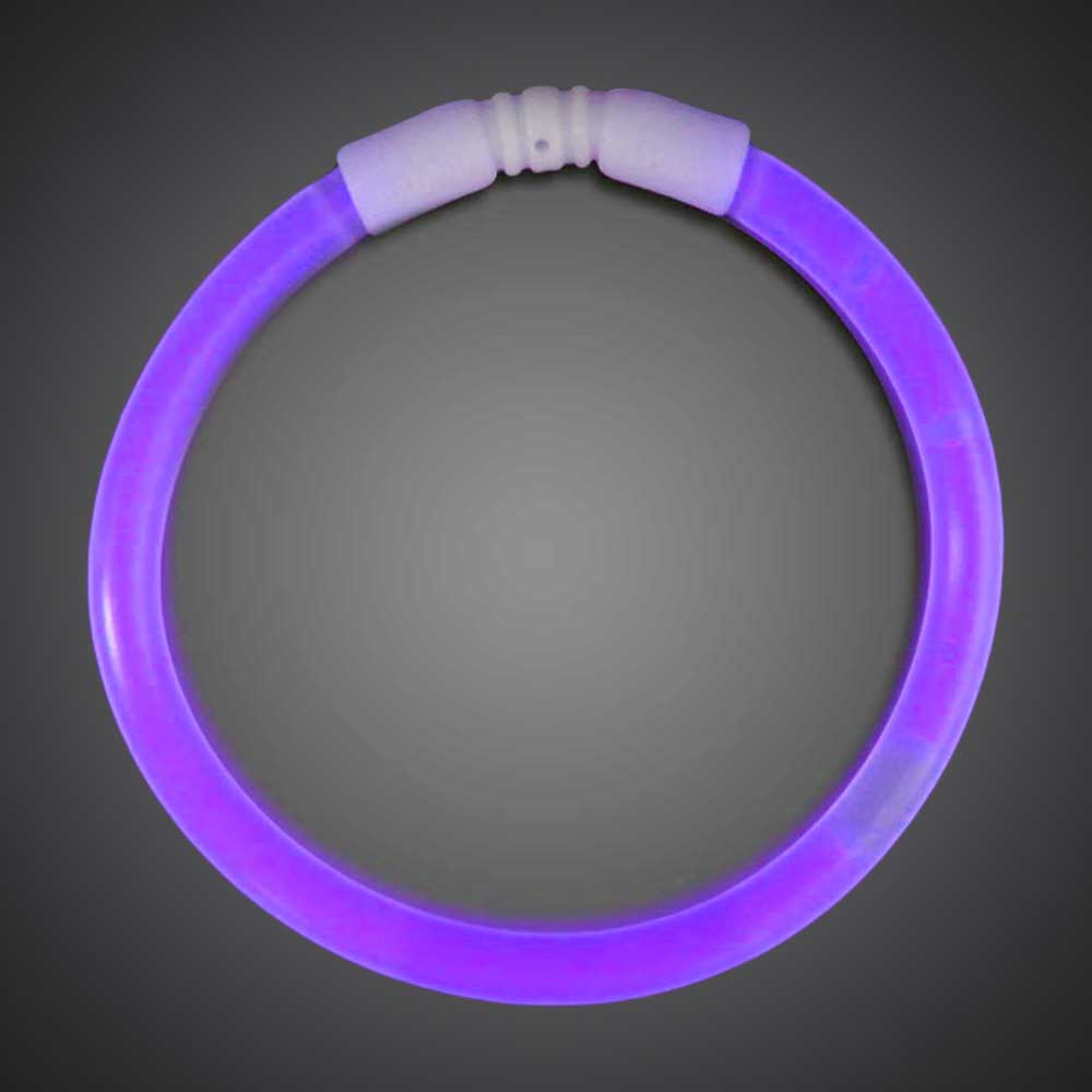 50 Purple Solid Color 6mm Bracelets birthday, party, wedding, cheap, inexpensive, give away, customize, purple glow bracelets, chemical glow bracelets, assorted solid color glow bracelets, assorted one-color glow bracelets, assorted wholesale glow bracelets