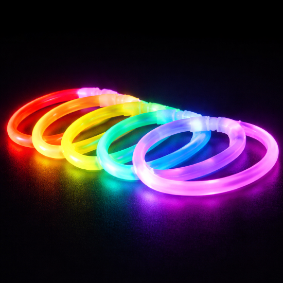 50 Solid Color 6mm Bracelets - B6