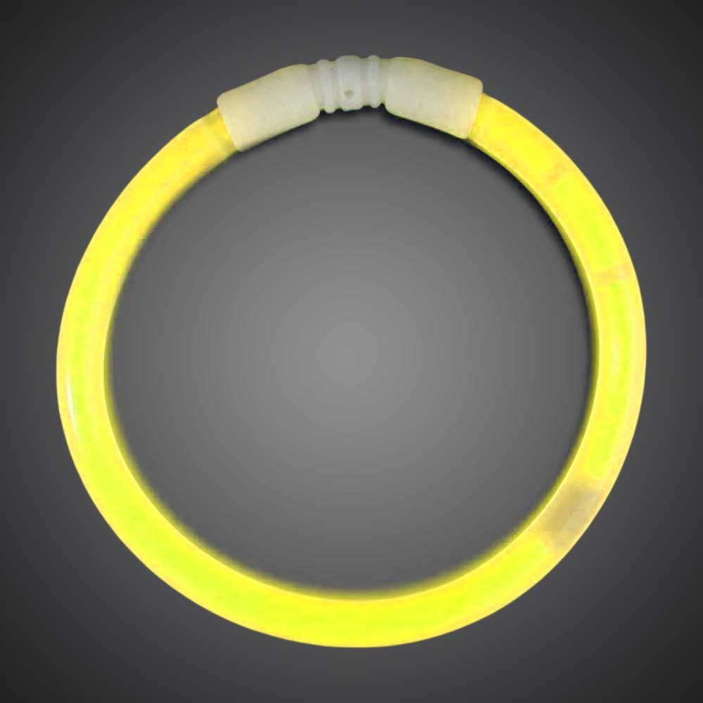 50 Yellow Solid Color 6mm Bracelets birthday, party, wedding, cheap, inexpensive, give away, customize, yellow glow bracelets, chemical glow bracelets, assorted solid color glow bracelets, assorted one-color glow bracelets, assorted wholesale glow bracelets