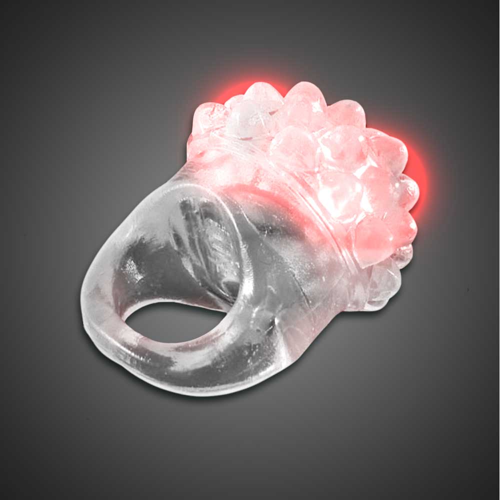 Assorted Colors Clear Bubble Ring - RCLEAR
