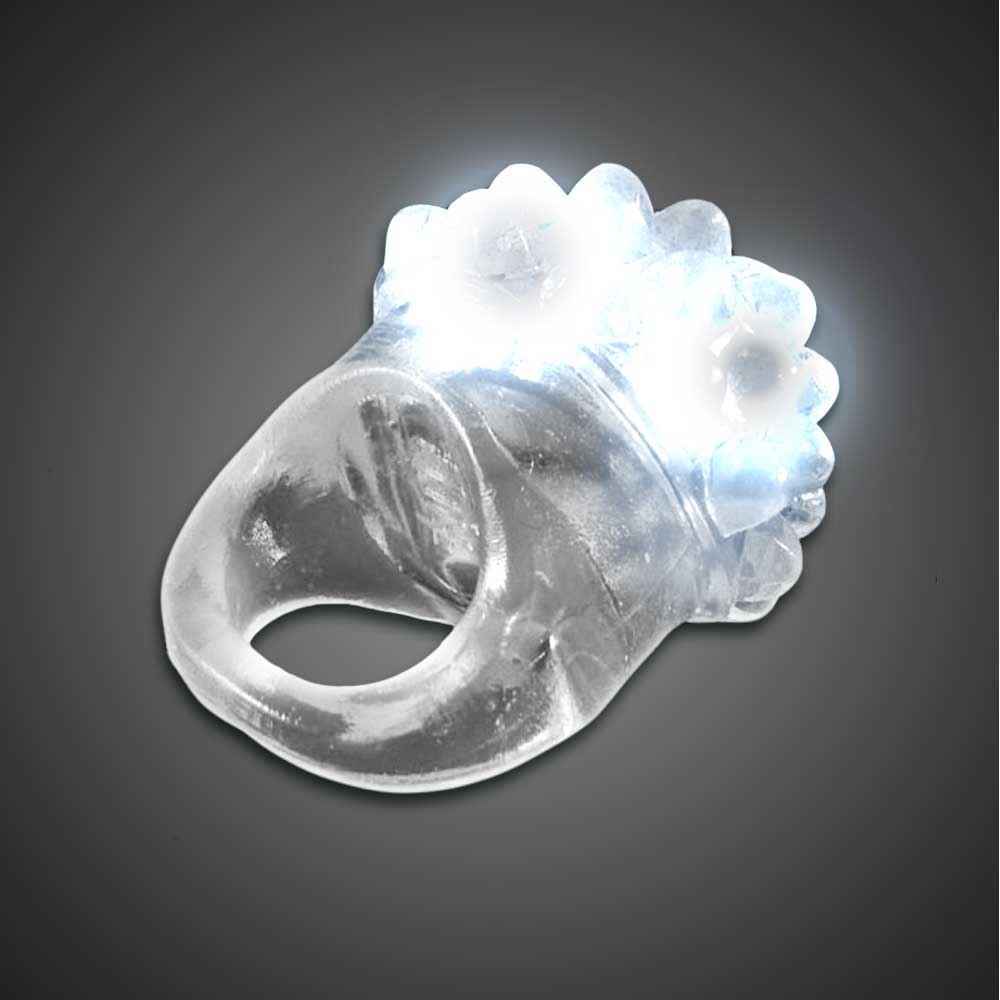 Assorted Colors Clear Bubble Ring - RCLEAR