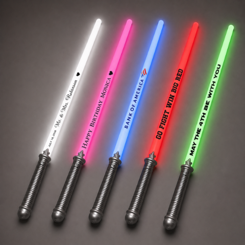 CUSTOMIZED Lightsaber Sword custom, custom novelties, customized, personalized, personalized led saber, personalized light saber, custom promotional lightsaber, light up saber, birthday party give away