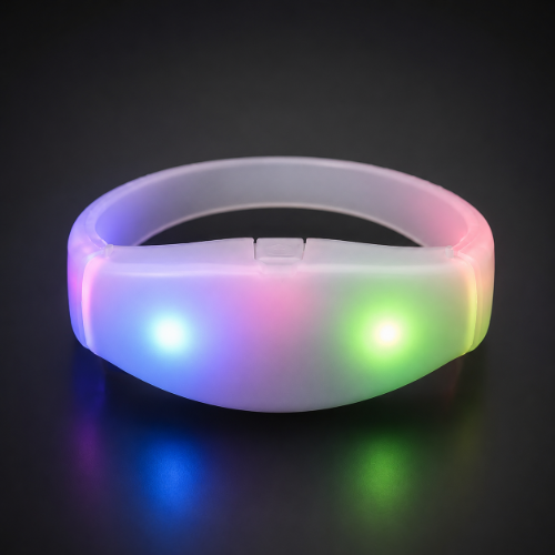 Color Changing Sound Activated LED Silicone Bracelet  Color Changing Sound activated LED Bracelet, Lighted Bracelet, Light Up Bracelet, sound activated bracelet, Flashing Bracelet, concert, club promotion, glow night, glow run,rave, EDM, festival, school, pep rally