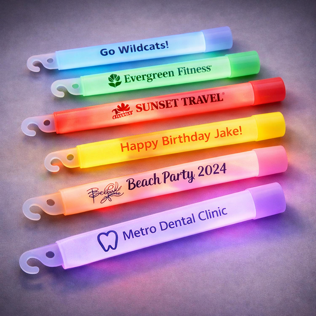 Custom 6" Unwrapped Glow Sticks custom, customized, red, orange, yellow, green, blue, purple, pink, hot pink, glowstick, glowsticks, glow stick, glow sticks, lightsticks, light sticks, lightstick, light stick, 6-inch glowstick, 6" glowstick, skate, skating, rink, classic, regular, safety, halloween, glowsticking
