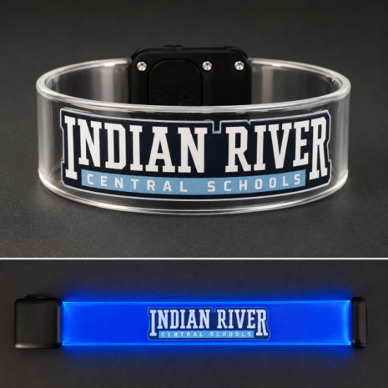 Custom LED Bracelets Personalized Party Favors | Multicolored Light Up Wristbands for Schools, Weddings, Birthdays & Events - CUSTOMBRCUFF