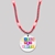 Customized Mardi Gras Beads with Full Color Medallion Blank - BLANK-CUSTBEADT