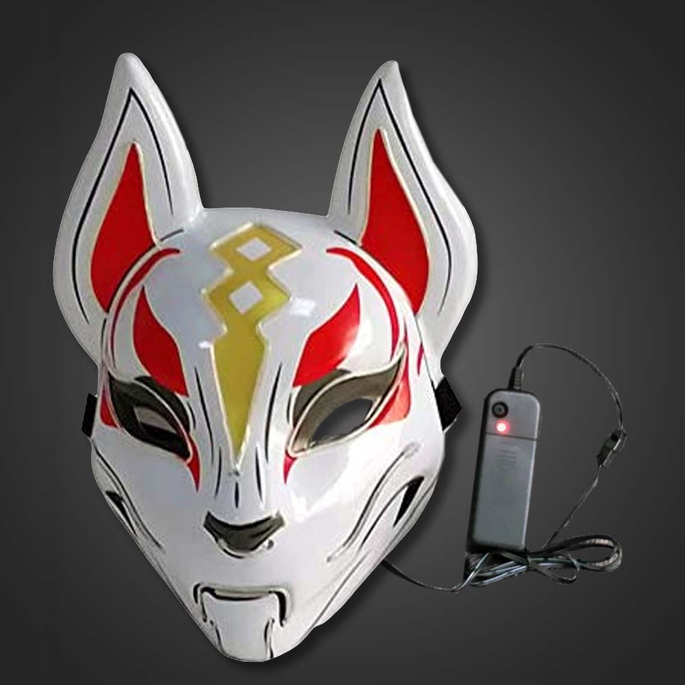 Tæl op Anholdelse Rejse Electro Luminescent Drift Mask Fox