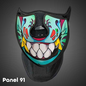 EL Panel Mask Style 91 Panel Mask, Light up EL Mask, Light up mask, lighted mask, LED mask, rave mask, rave, festival, edm, edc, electronic dance, halloween, vending, vendor