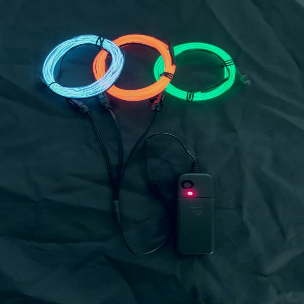 EL Wire Triple Play - 3 * 1m - 10ft - ELW10TP