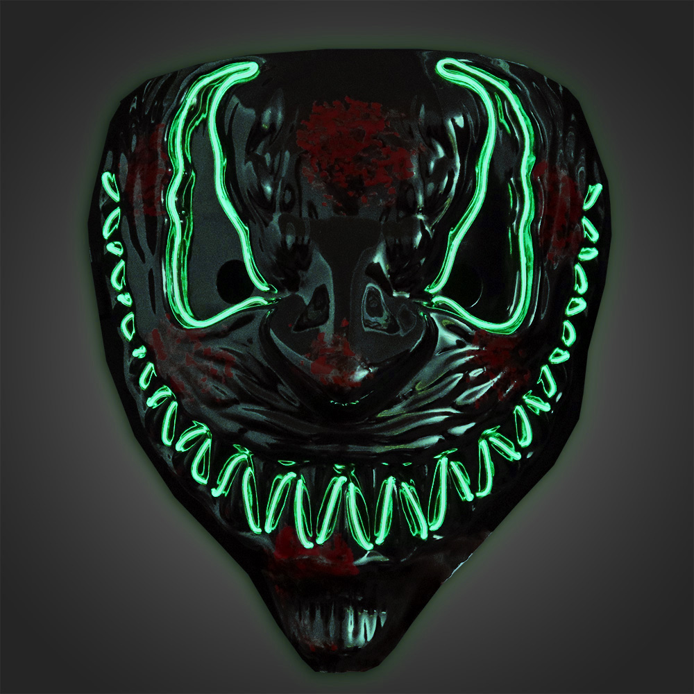 Electro Luminescent Venom Halloween Mask