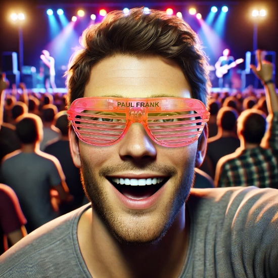 Extreme Glow Full Color Customized Party Sunglasses - CUSTOMSUNPARTY