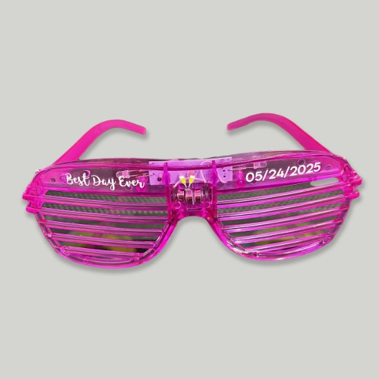 Extreme Glow Full Color Customized Party Sunglasses - CUSTOMSUNPARTY