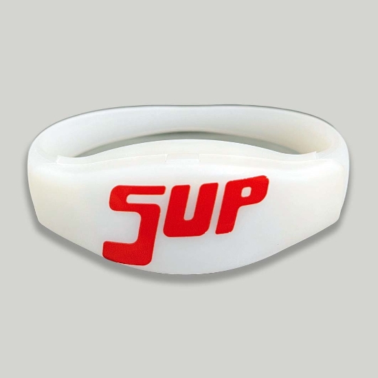Full Color Personalized 16 Mode Multicolor LED Bracelet - CUSTOMBR16