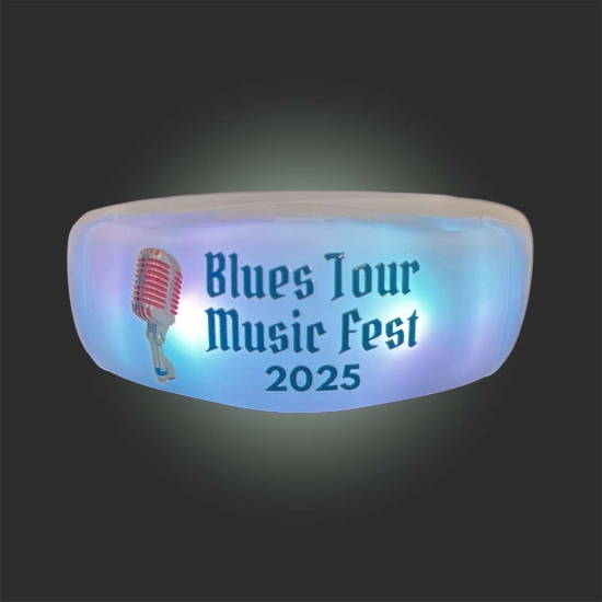Full Color Personalized 16 Mode Multicolor LED Bracelet - CUSTOMBR16