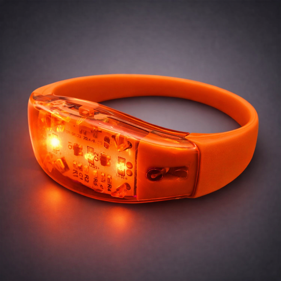 Full Color Personalized Sound Activated Bracelet - CUSTOMBRSOUND