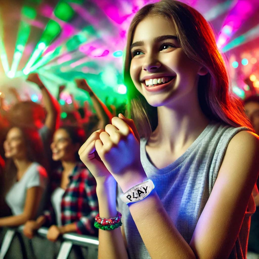 Customizable Sound-Activated LED Bracelets - Personalized Light-Up