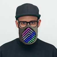 Silicone Rainbow LED App Mask