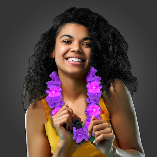 LED Floral Lei - Solid Colors - FLEISOLID
