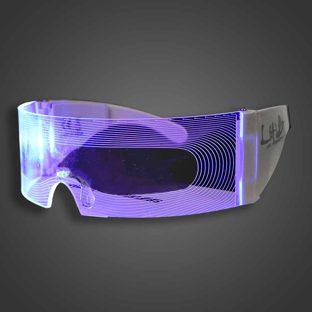 Cyberpunk LED Visor Glasses