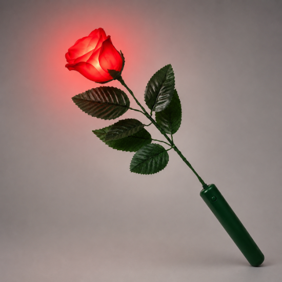 LED Light Up Red Rose - ROSEAG13