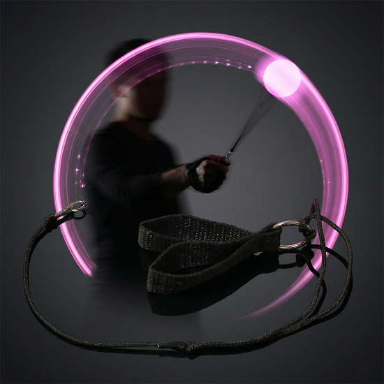 LED Poi Ball with Wrist Strap - POIBALL