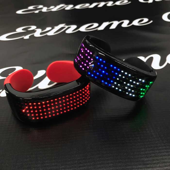 1-96 LED Light Up Flashing Bubble Bracelet Bangle Party Wristband Colourful Glow 