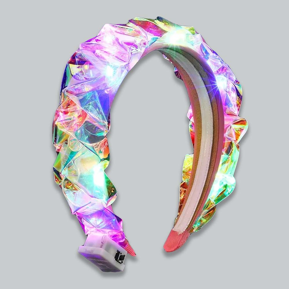 Light-Up Braided Plastic Headband
