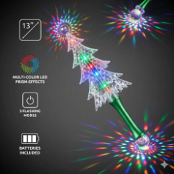 Light Up Christmas Tree LED Flashing Wand LED Toy Christmas Tree, toy wand, christmas, kids toys, school fundraiser, lighted wand, trail of lights