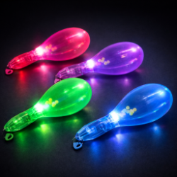 Lighted Flashing Maraca (Close Out) lighted maraca, flashing maracas, LED maraca, wedding, bar mitzvah, bat mitzvah, party, celebration, dance, music, instrument, band, show, festival
