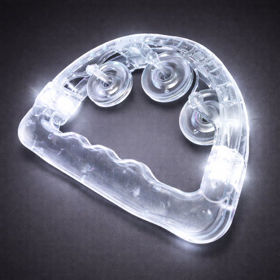 Lighted Tambourine - White or Multicolored LEDs - TAMBOURINE