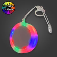 Luminous Arc Medallion LED Necklace