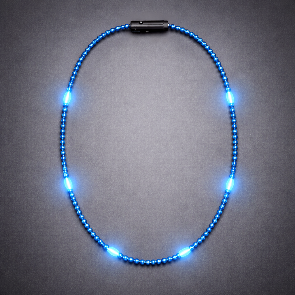 Mardi Gras Beaded Necklace - Solid Colors (Flash Sale)
