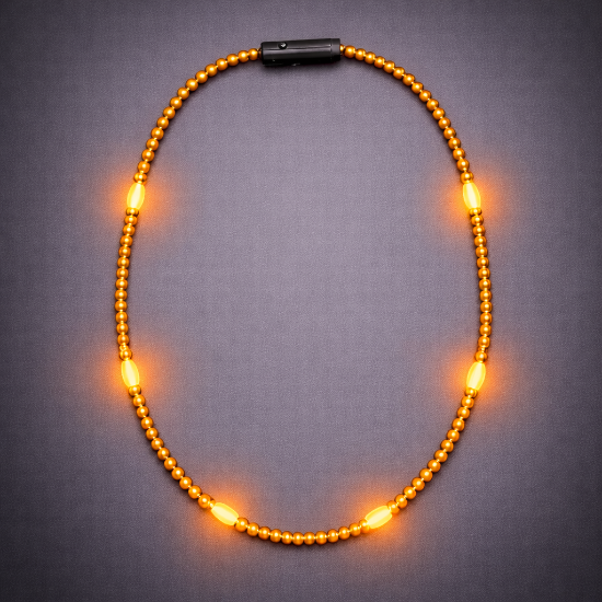 Mardi Gras Beaded Necklace - Solid Colors - BEADT