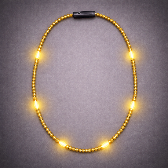 Mardi Gras Beaded Necklace - Solid Colors - BEADT
