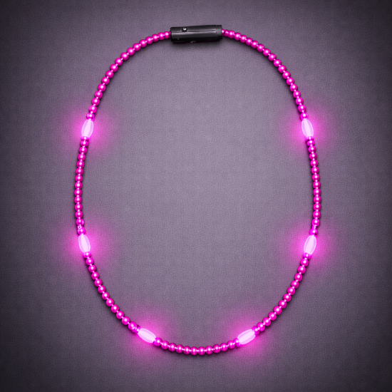 Mardi Gras Beaded Necklace - Solid Colors - BEADT