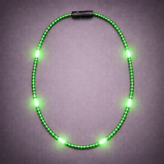 Mardi Gras Beaded Necklace - Solid Colors - BEADT