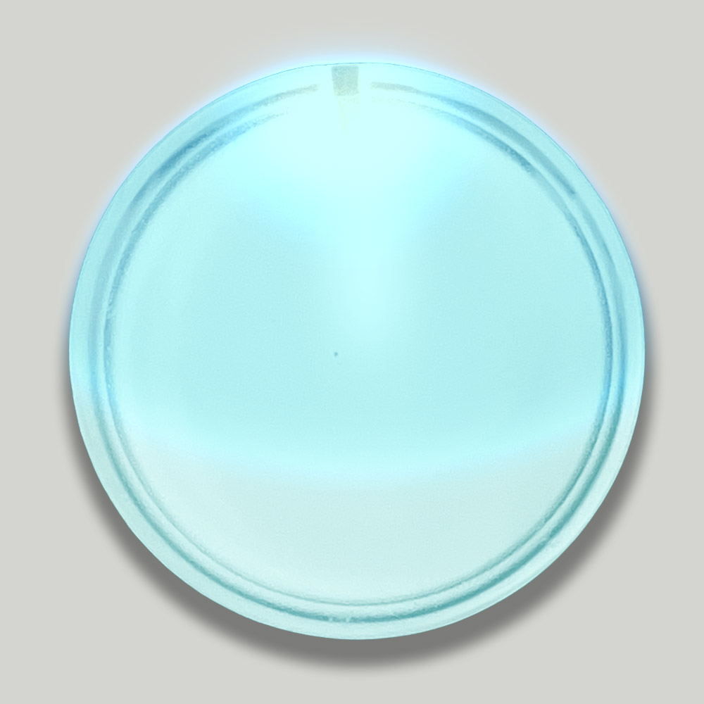 Multicolor Flashing Light Up Pin-on LED 2" Circle Badge