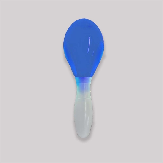 New White Plastic Lighted Flashing Maraca - NEWMARACA