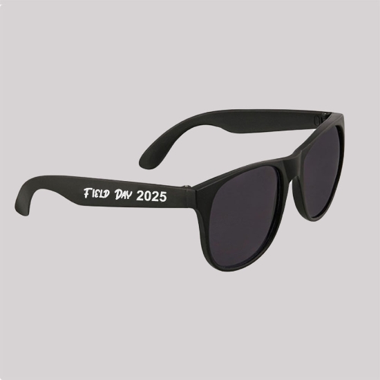 Non Lighted Black Sunglasses with Personalization  - CUSTOMNLBLACKSUN