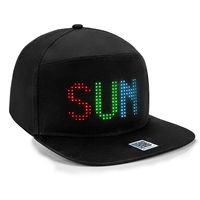 Verson 2 Programmable App Controlled LED Snapback Baseball Hat 