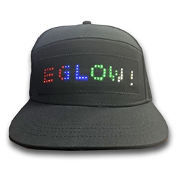 Programmable App Controlled LED Snapback Baseball Hat Programmable led hat, Light up hat, lighted cap, LED hat, mardi gras, prom, dance, costume, party, Halloween, Rave, EDM