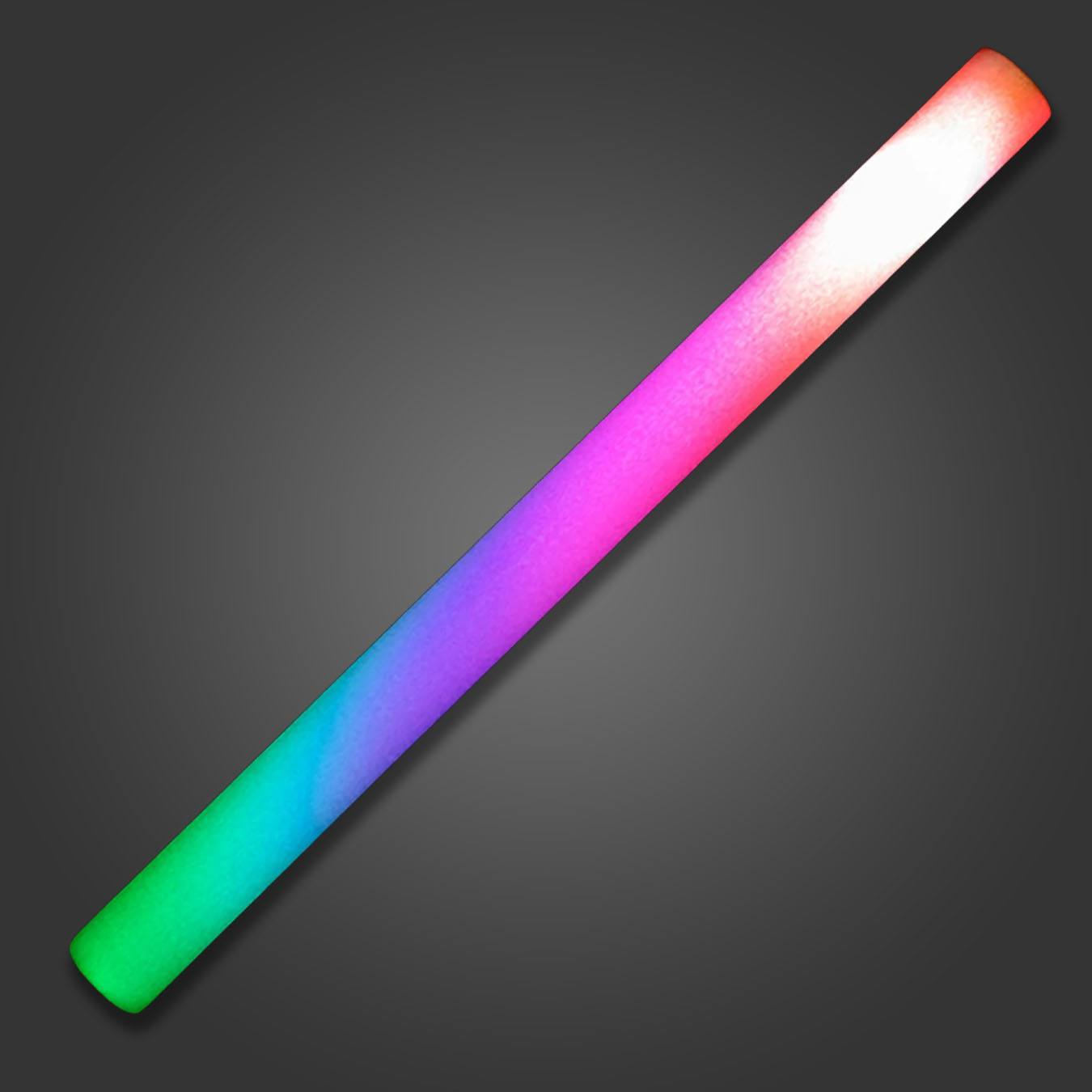 Rainbow 4 Color Flashing Foam Stick  foam stick, LED foam stick, baton*, *baton, tubes, tube lights, noodle, light up tubes, flashing foam stick, lighted foam stick, light-up foam stick, glowing foam stick, glow foam stick, discount foam stick, wholesale foam stick, foam wand, bar, festival, rave, music, edm, edc, cheer, dance, groups, light stick, school