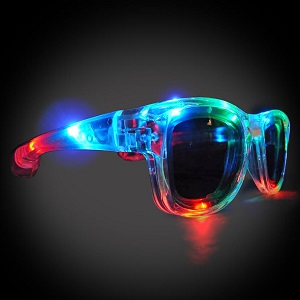 SHADES Sunglasses  lighted sunglasses, light up sunglasses, LED sunglasses, wrap-around lighted sunglasses, wrap-around shades, men, boys, vend, july 4th, party, dance