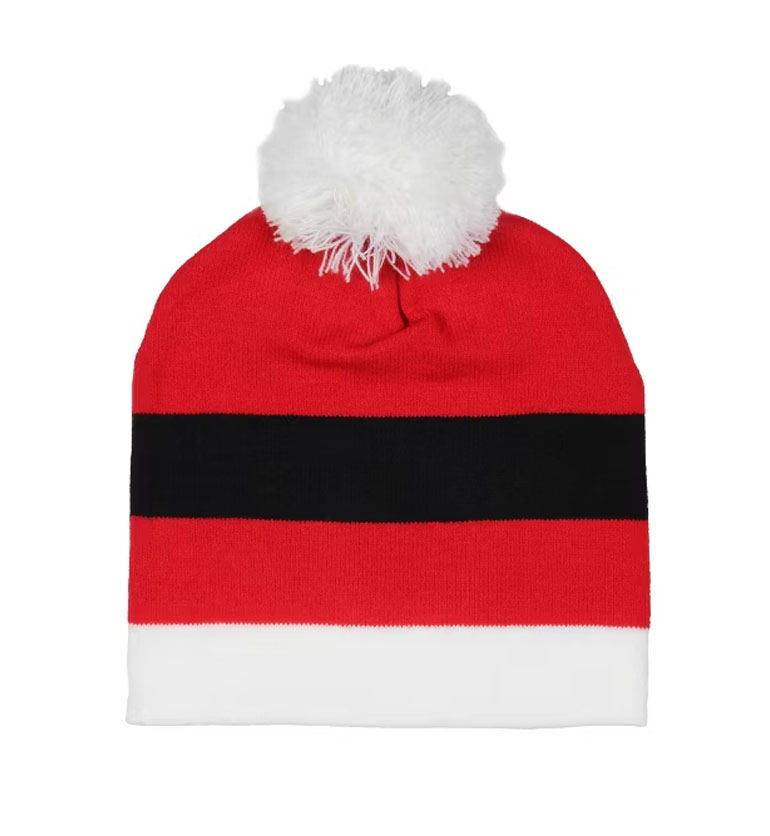 Santa Belt Light-Up Beanie Hat - BEANIEBUCKLE