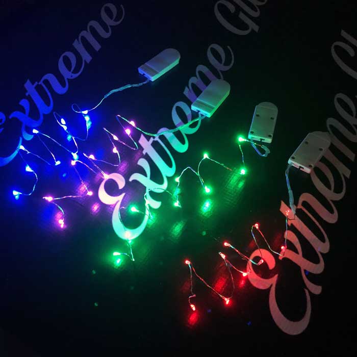 Solid Color Short Wire: 20 inch Fairy Wire, 10 LEDs Coin Cell Batteries  Firefly Mason Jar, String Light with Timer, Silver wire string light, dew drop LEDs, Silver Wire string lights, wire string lights, wedding, centerpiece, center piece, decoration, decor, christmas, tree, wreath, flower, costume
